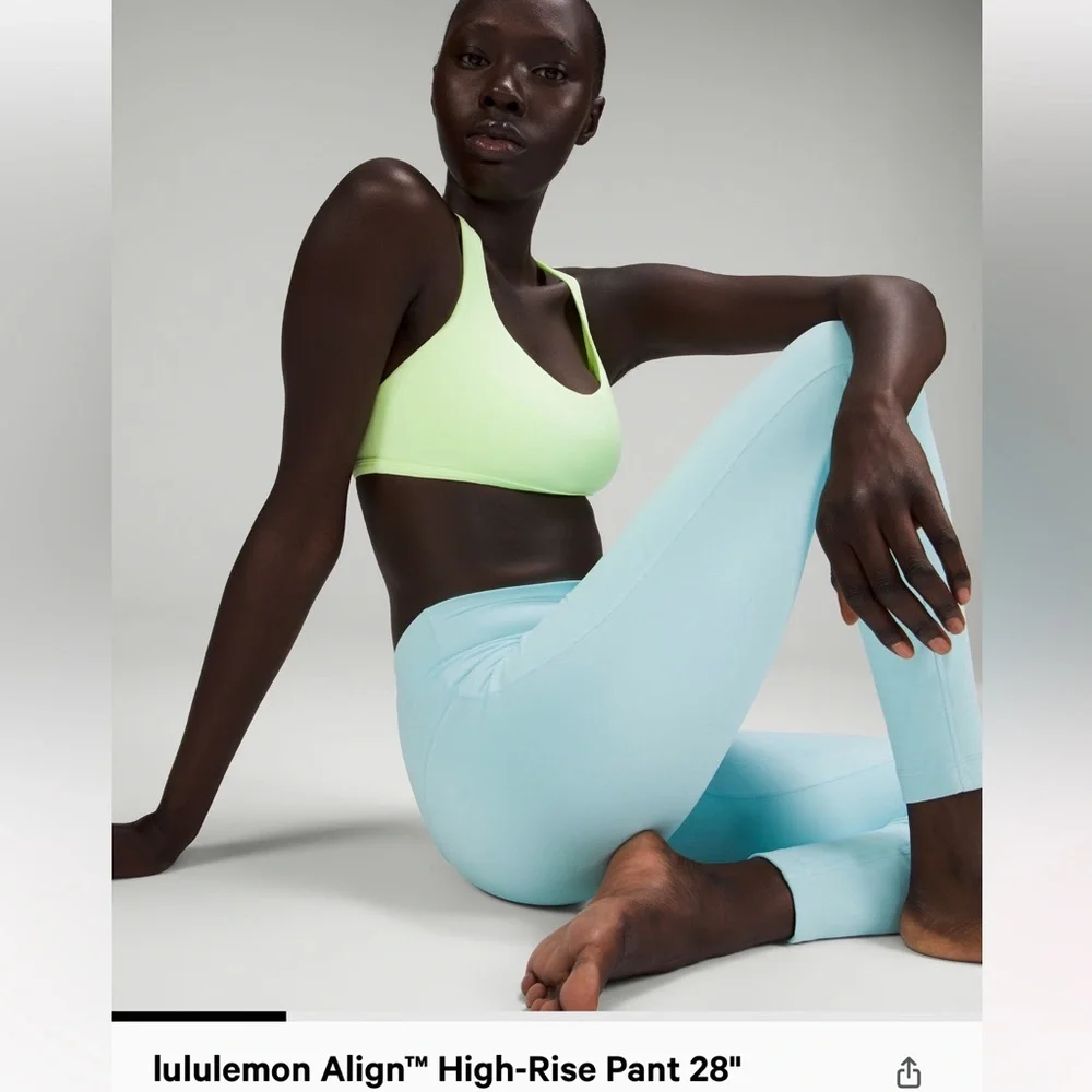 NWT lululemon align HR pant 28” icing blue size 4, 8, 10